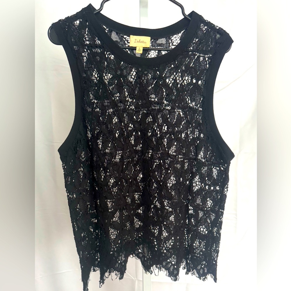 Lace tank/vest L